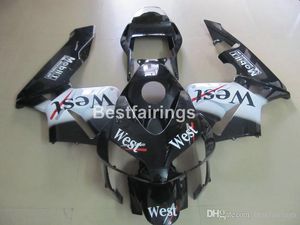 Enjeksiyon Üstü Honda CBR600RR 03 04 Batı Sticker Siyah Motosiklet Pirzolası Seti CBR600RR 2003 2004 JK30 Set