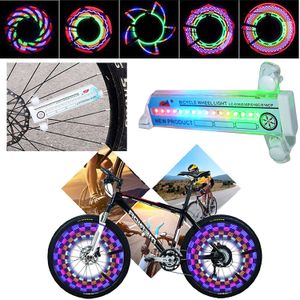 Luci Sport e attività all'aria aperta Bicicletta colorata Bicicletta Ruota da ciclismo Spoke Light 32 LED Modello Accessori impermeabili