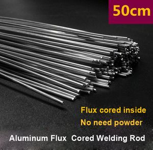 20 pcs-100 pcs 2mm * 50 cm fio de solda de alumínio fluxado Sem necessidade de pó de alumínio Em Vez de WE53 haste de solda de alumínio de cobre