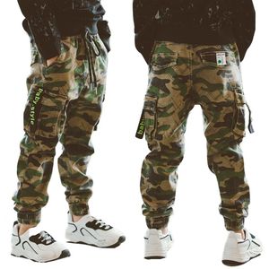 2076 Children's Costume Trousers Summer 2019 New Kids' Camouflage Trousers Boys' Slim Korean 12-year-old Cargo Pants