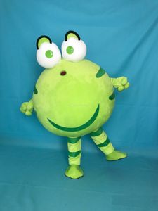 2019 Rabatt Fabrikverkauf Frosch Maskottchen Kostüme 100% echtes Bild Erwachsene Weihnachten Halloween Outfit Kostüm Anzug Kostenloser Versand