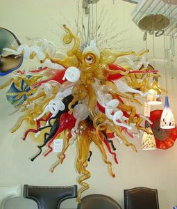 Lampada a sospensione professionale in vetro borosilicato di Murano soffiato a bocca al 100% CE UL Dale Chihuly Art Lampada a sospensione professionale per vendita all'ingrosso