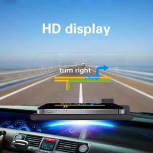 Freeshipping Universal-Auto-HUD-Navigationshalterung GPS-Handyhalter Großbild-HD-Reflexionsprojektor