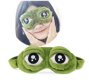 Söt groda ledsen groda 3d eye mask täcke sova rolig vila sömn anime cosplay kostymer tillbehör gåva gc5