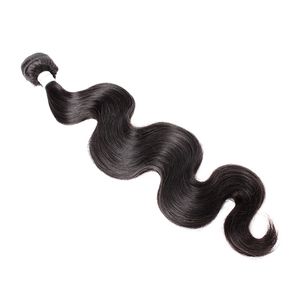 Drottning kvalitet 100% peruansk hårförlängning 1 bunt remy mänsklig hår väftförlängningar kroppsvåg naturlig färg greater drop frakt