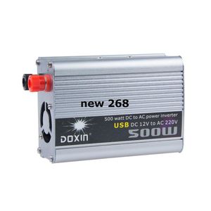 Freeshipping 500W laddare AC DC Car Inverter 12V 220V