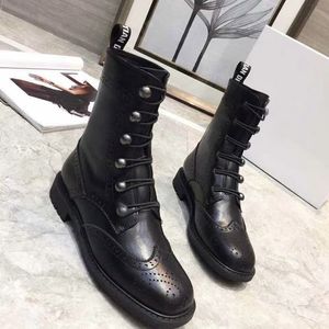 Designer-ew fashionable women's boots Water drill rivet boots Women's bare boots Flat bottom comfort size 35-41