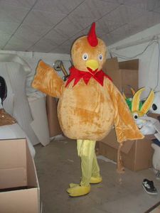Cadılar bayramı Sarı Civciv Maskot Kostüm Yüksek Kalite Cock tavuk Hayvan Karikatür Hayvan karakter Noel Karnaval Kostümleri Paty Fantezi Elbise