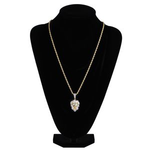 Fashion- Chains Pendant Designer Necklace Hip Hop Jewelry Mens Lion Head Pendants Diamond Luxury Cuban Link Wedding Pandora Style Charms