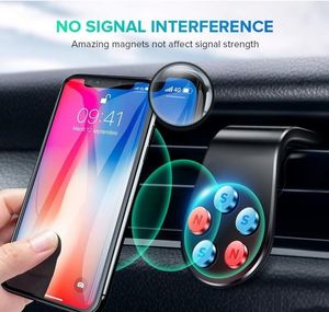 Universal Magnetic Car Phone Holder Clip Typ Bill Mount In Air Vent Navigation Bracket med 640g Stor lastkapacitet
