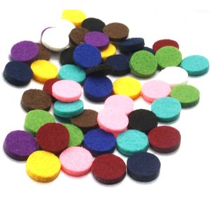 10 Colorful 3*15mm Round Felt Pads Essential Oil Diffuser Spacers for Essential Oil Diffuser 18mm Snap Buttons Jewelry