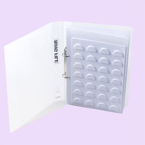 Eyelash display card sample book white false eyelash sample catalog book 70 pairs of eyelashes 5 set free shipping DHL