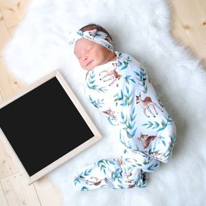 Bebek Muslin Kundaklama Wrap Battaniye Battaniyeler Kreş Yatak Havlu Bebek Bebek Geyik Sarılı Bez Bandı A389