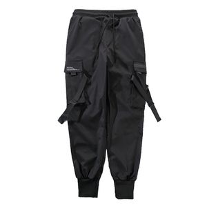 Men Multi-pocket Harem Hip Pants Trousers Streetwear Sweatpants Trend Brand Cargo Pants Bomber Paratrooper Pant 2020 679