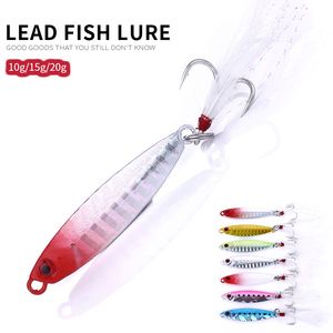 New Lead VIB Amo da pesca realistico 6 colori Fishing Lure10g-4.8cm 15g-5.5cm 20g-6cm Metal Jigs Laser Bait Deep Diving baits