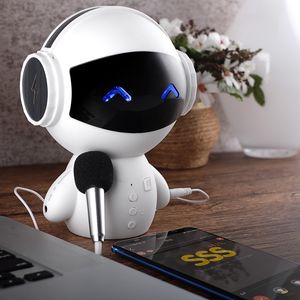 nuovo robot creativo K song altoparlante Bluetooth altoparlante audio portatile multifunzionale per scheda Mini altoparlante DHL gratuito