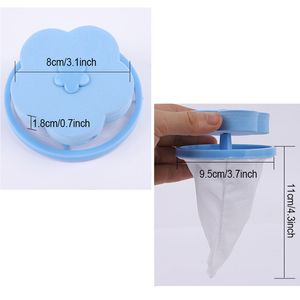 2 Styles Flower Shape Mesh Filter Bag Laundry Ball Wool Filtration Hair Removal Device Cleaning Tools Reusable Floating Mesh Bags BH2232 WCY