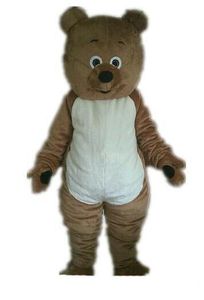 2019 Factory hot un costume mascotte orso bruno con occhi piccoli per adulti da indossare per la festa