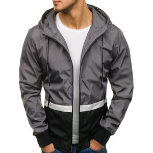 Wodoodporne kurtki zewnętrzne męskie wiatrówki męskie odzież moda Tops Autumn D90604