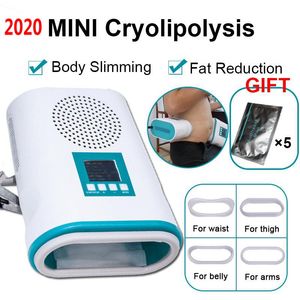 Przenośny Mini Cryolipoliza Flat Maszyna Odchudzająca Maszyna Odchudzająca Odchudzanie Cryoterapia Cryo Freeze Ciało Kształtowanie Masaż Piękno Dom Użyj DHL