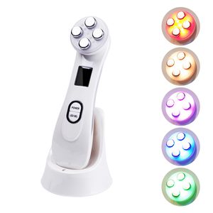 Handheld 5in1 EMS&RF Mesotherapy Electroporation Face Beauty Pen RF LED Photon Skin Rejuvenation Remover Wrinkle