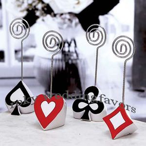 12pcs Poker Theme Place Card Holders Party Favors Wedding Gifts Event Table Decors Birthday Party Supplies Ideas