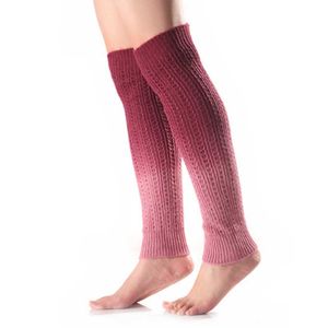 AGGIORNAMENTO Colore sfumato Calzini scaldamuscoli alti al ginocchio Calzini per stivali Calze per leggings Nuovi calzini invernali Abbigliamento donna