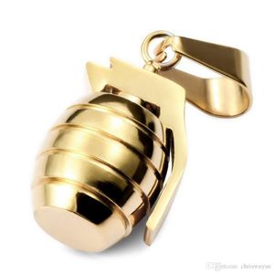 stainless steel jewelry pendants Men's Stainless Steel Pendant Necklace Black Grenade Tribal -came with silver Chain