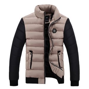 2018 Yeni Kar Kış Coat Erkekler Pamuk Kalınlaştırıcı Soğuk Yaka Polar Parkas Ceket Mens Casual Sıcak Palto Man WFY37 Isınma Standı