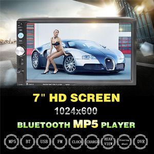 Freeshipping 7023D 2DIN 7inch Bluetooth HD Car MP5 Player Reader Radio Fast Charge with Camera Car Stereo Audio MP5 Player