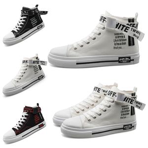 Wholesale men chinese canvas shoes for sale - Group buy Designer Fashion womons mens Canvas Shoes Black White Red Platform designer sneakers mens trainers Homemade brand Made in China