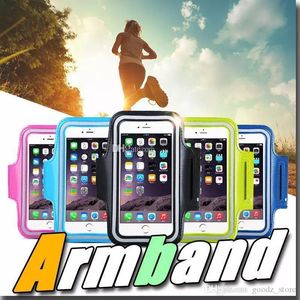 Vattentålig mobiltelefon Armband Väska Sport Running Gym Case Vattentät Armband Hållare Pounch för Samsung S7 Edge S8 Plus iPhone 6 7 8 x