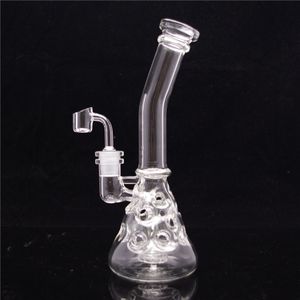 10,5 pollici di vetro trasparente cavo giallah fumo bong bong bongs tubi vetro unico con ciotola da 14 mm