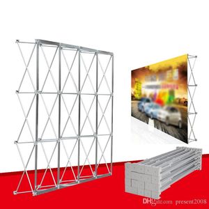 Portable Wedding Flower Wall Frame Aluminium Alloy Vikbar Stativ Utomhus Visa Reklamutställning Konsert Bakgrundsplatta H0456