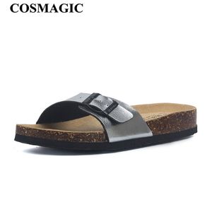 Cosmagic 2020 Nova Moda Verão Do Out Fora Cork Slipper Mulheres Casual Praia Mista Cor Slides Sapato