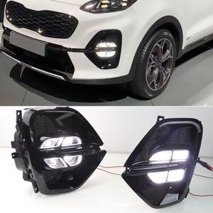 1 par Daytime Running Light for Kia Sportage KX5 2019 2020 DRL LED Day Luz Frente Bumper Head Nevoeiro Branco