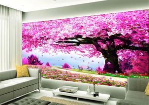 Low Price For Wallpaper Romantic Cherry Blossom Tree Beautiful Decorative Mural Wall HD Superior Interior Decorations Wall paper