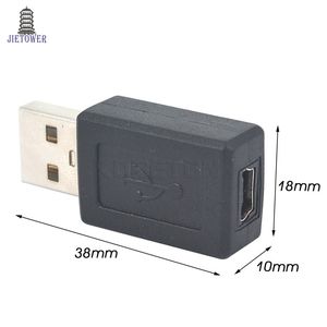 Convertitore adattatore connettore dati femmina da USB A maschio a Mini USB B tipo 5 pin per PC desktop all'ingrosso