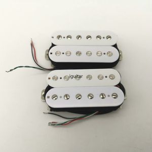 White Electric Guitar Pickups Alnico 5 Humbucker Pickups 4C Guitar Pickups