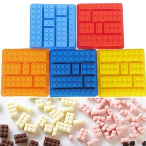 Silicone Chocolates Molds Cake DIY Building Blocks Mould Ice Cream Mold DIY Chocolate Silicone Mold Ice Cube Tray Cake Tools BH3798 TQQ