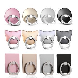 Universal Cell Phone Finger Ring Holder 360 Degree Mobile Phone Grip Stand Holders Lazy Buckle Bracket For iPhone XS MAX XR X Smartphone