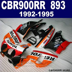 Personalizar o Kit de Feira de Tinta Honda CBR900RR CBR 893 1992-1995 Black Red White Feeterings Set CBR 900 RR 09 10 11 VF78