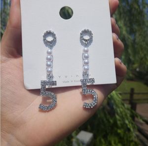 Fashion-annuncio orecchini di diamanti orecchini alfabeto progettista regali delle donne amano fidanzate famose accessori gioielli qualità di prima classe