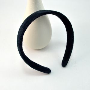 Black Velvet Headband 2.5 cm Super miękka tkanina DIY Cartoon Opaski Dostosowywanie Dostosowywanie Darmowy Statek 50