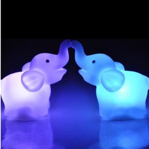 Słoń Lampa Lampa Kolor Zmiana Night Light Atmosfera Dla Kid Dziecko Baby Wedside Sypialnia Dekoracja Dzieci Prezent śliczna Lampa