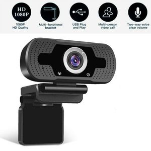 HD1080P Mini Webcam Web Kamera Dahili Mikrofon Canlı Broadcastusb Video RecorderonLine Ders Ev Ofis Essentials + Perakende Kutusu