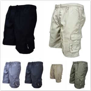 2019 mens militär last shorts sommar armé grön bomull shorts män lösa multi-pocket shorts homme casual byxor