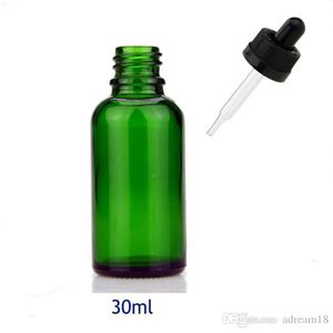 USA markt ronde ml groene glazen druppelaar flessen ml etherische olie met kinderproof deksels voor cosmetische huidverzorging Producten