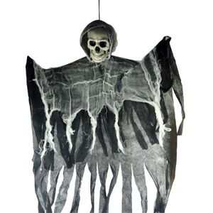 Halloween Decoration Creepy Skeleton Face Hanging Ghost Horror Haunted House Grim Reaper Halloween Props Supplies JK1909XB