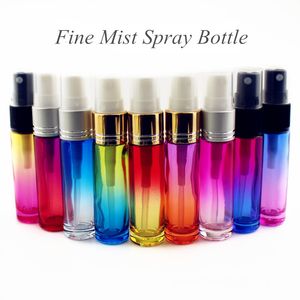 10 ml Ince Sis Sprey Şişeleri Parfüm Atomizer Boş Degrade Kalın Cam Aromaterapi Püskürtücü Seyahat Doldurulabilir Şişeler